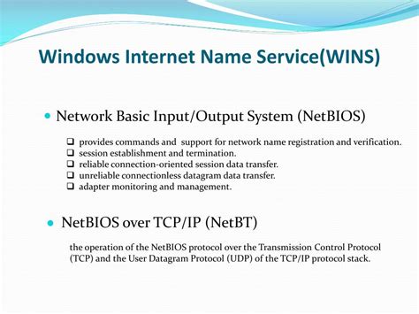 Windows Internet 名称服务 (WINS) .